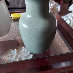 Green vase